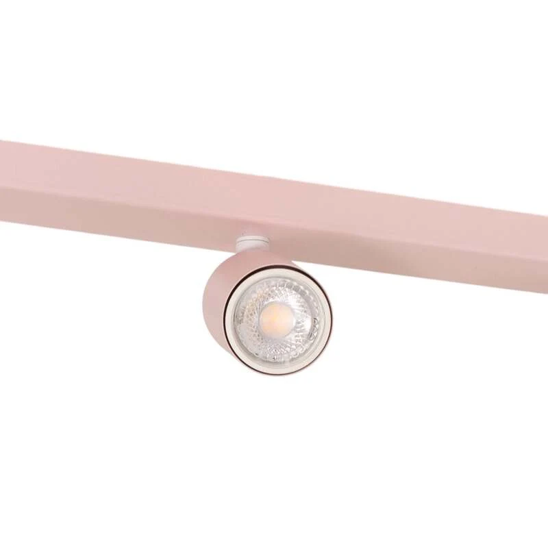 B-Ware TK Lighting Deckenstrahler Livia LED Strahler dimmbar rosa 3-flg 52cm Metall