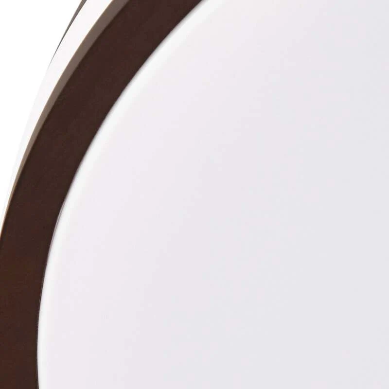 B-Ware Lindby Deckenleuchte Emiva LED Lampe Leuchte Holz dunkel Ø40cm CCT 3000K-6500K