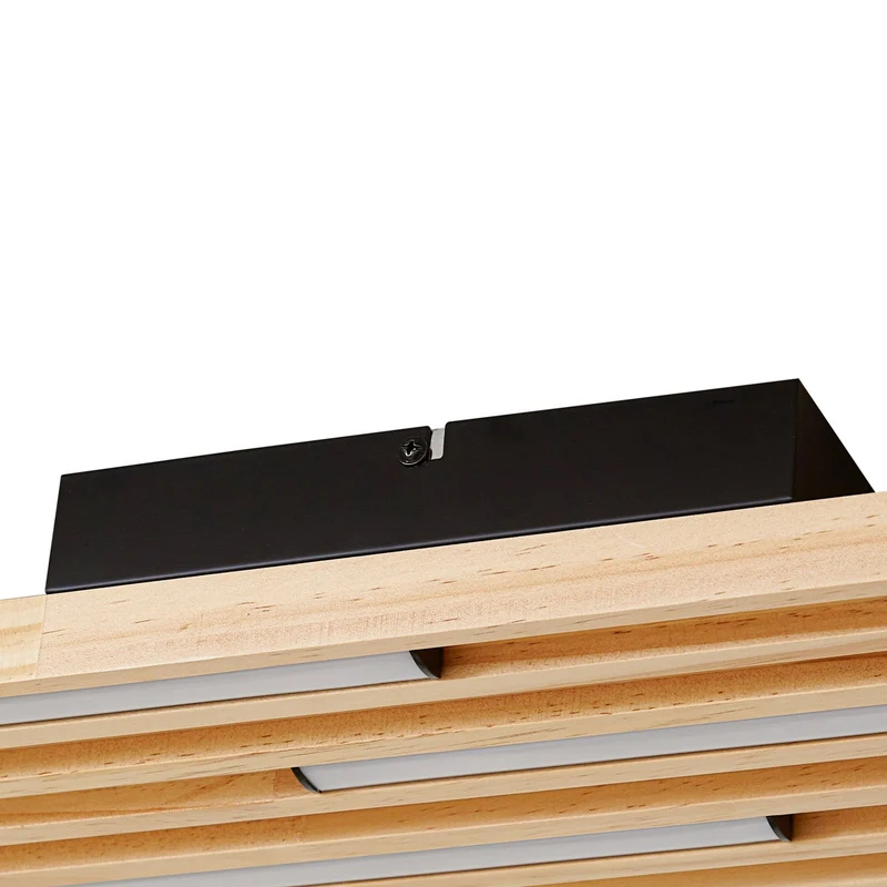 B-Ware Lindby LED-Deckenleuchte Leuchte Madero LED Kiefernholz 90cm x 20cm Holz 3000 K