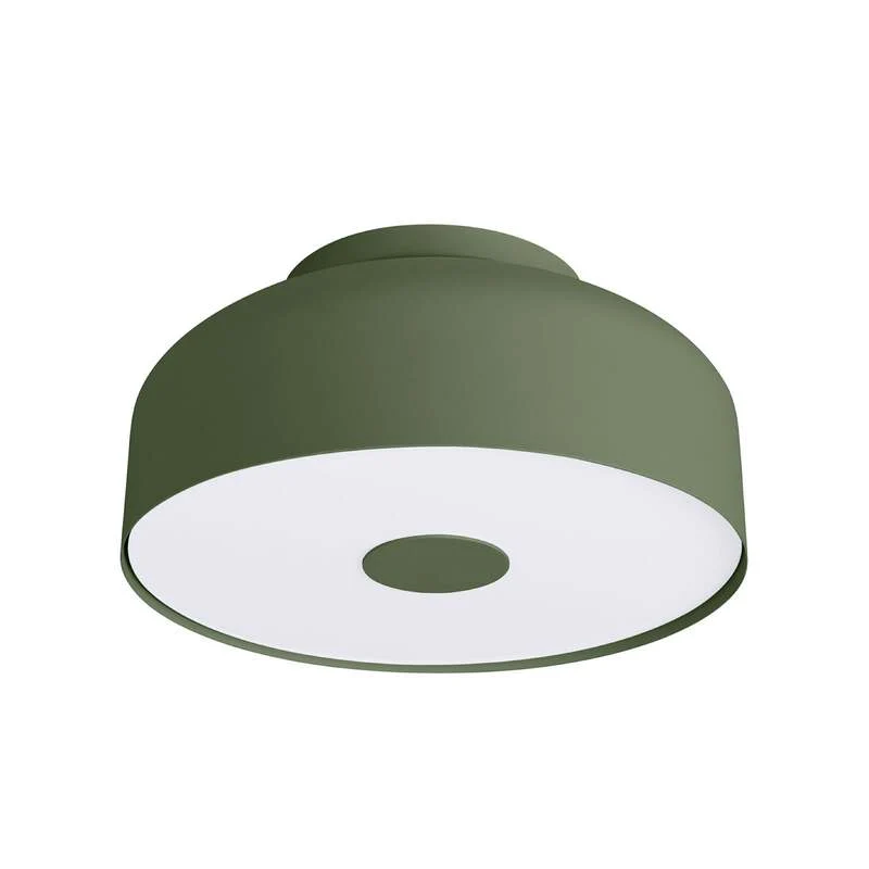B-Ware Deckenleuchte CLARO olivgrün LED Lampe Leuchte dimmbar 4 x E27 Ø 30cm Metall