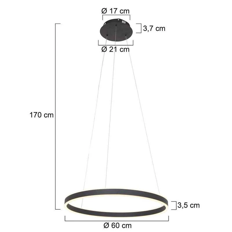B-Ware Steinhauer Ringlux Hängelampe Hängeleuchte Lampe Leuchte Pendellampe Deckenlampe