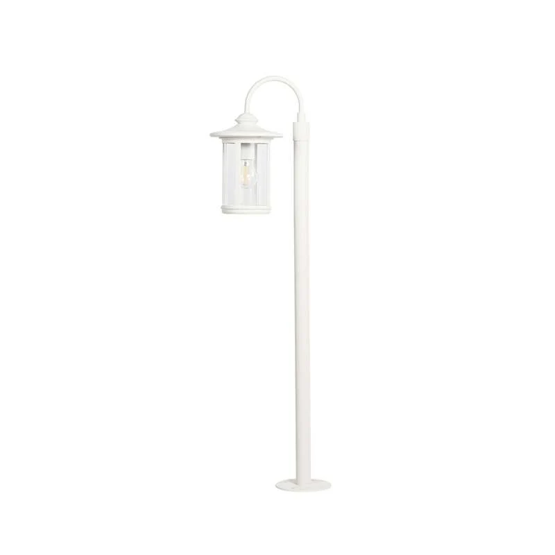 B-Ware Lindby Wegeleuchte Zayn LED Gartenleuchte Pollerleuchte dimmbar weiß 109cm IP65
