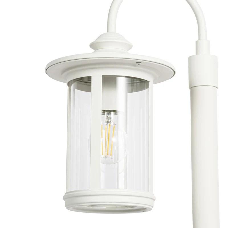 B-Ware Lindby Wegeleuchte Zayn LED Gartenleuchte Pollerleuchte dimmbar weiß 109cm IP65
