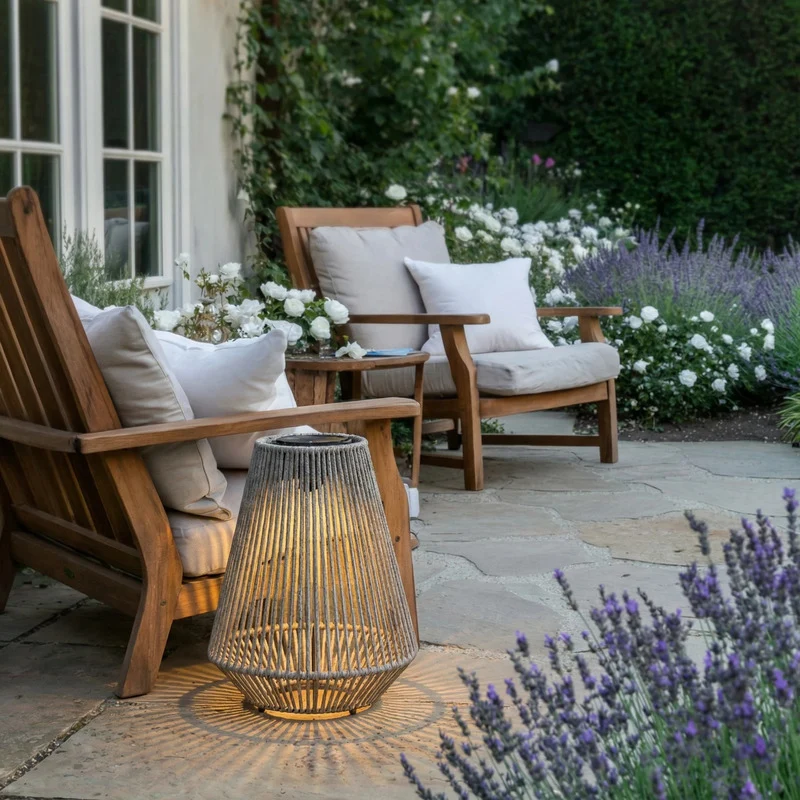 B-Ware Lindby Solar Hängelampe Hängeleuchte Austas LED dimmbar grau IP54 40 cm USB