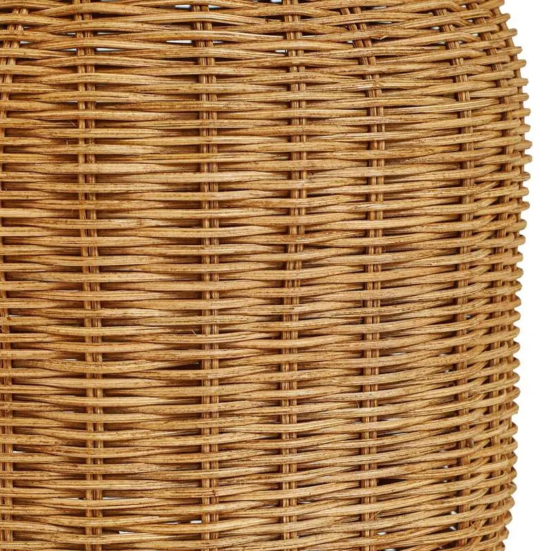 B-Ware Lindby Tischleuchte Lirenda 52 cm Rattan natur/weiß E27 Schalter am Kabel