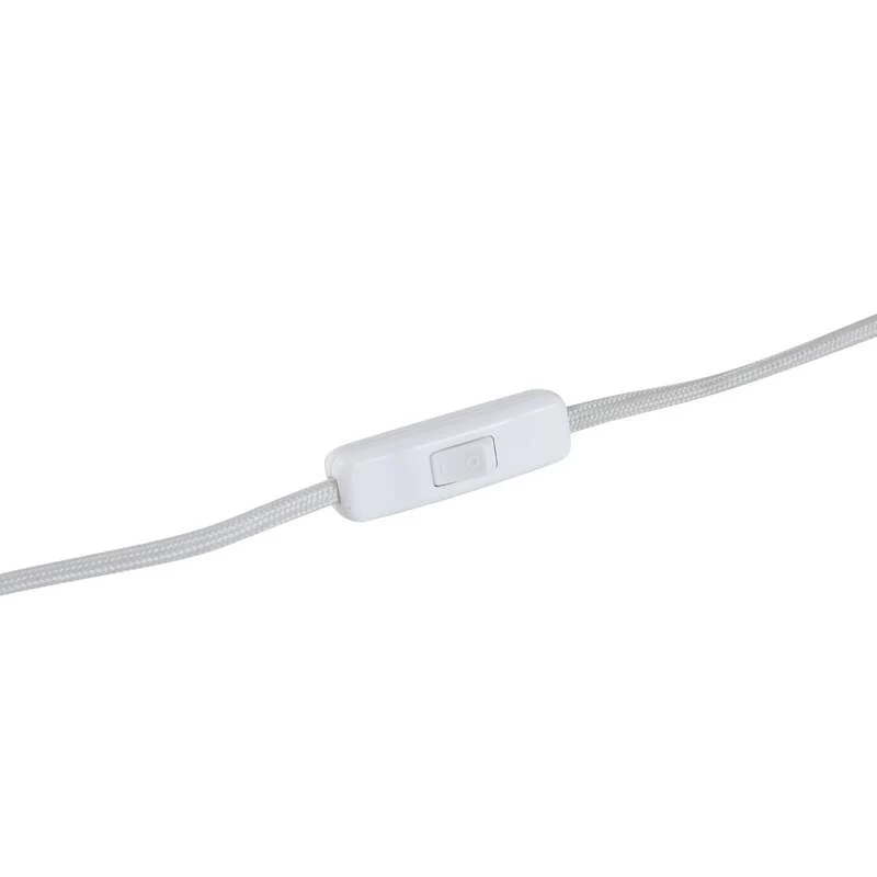 B-Ware Lindby Tischleuchte Lirenda 52 cm Rattan natur/weiß E27 Schalter am Kabel