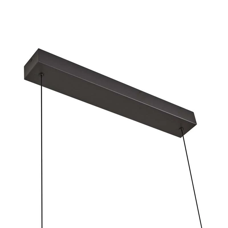 B-Ware Lucande LED Hängeleuchte Madu Hängelampe Leuchte LED schwarz Metall 92,5 cm lang