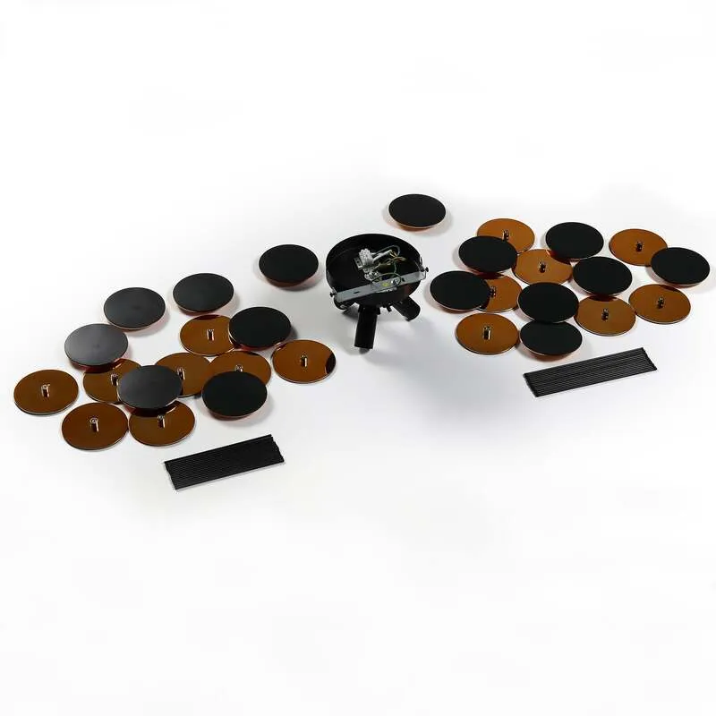 B-Ware Lindby Deckenlampe Kinan LED E14 Leuchte dimmbar schwarz gold Ø 54 cm 3-flammig