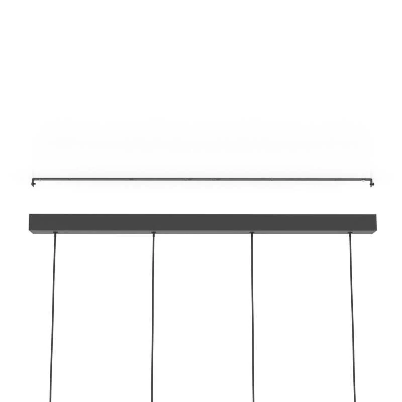 B-Ware EGLO LED Pendellampe Hängeleuchte Almudaina schwarz Länge 84 cm 4 flammig La285
