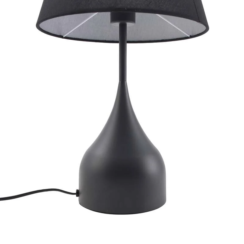 B-Ware Lucande Tischleuchte Luoti LED Lampe Tischlampe schwarz 57cm hoch Ø 30cm Lampe