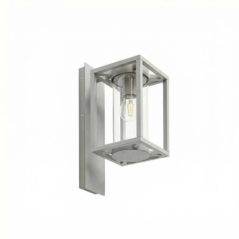 B-Ware Lucande Außenwandleuchte Ferda LED Gartenlampe Wandleuchte dimmbar grau IP44