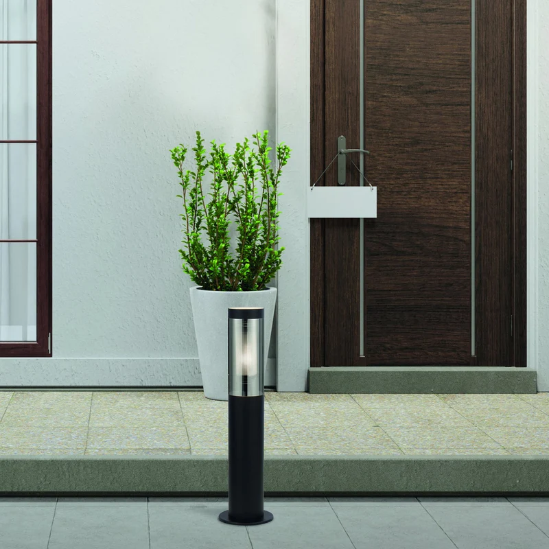 B-Ware Searchlight Sockelleuchte Batton LED Gartenlampe Außenleuchte dimmbar schwarz