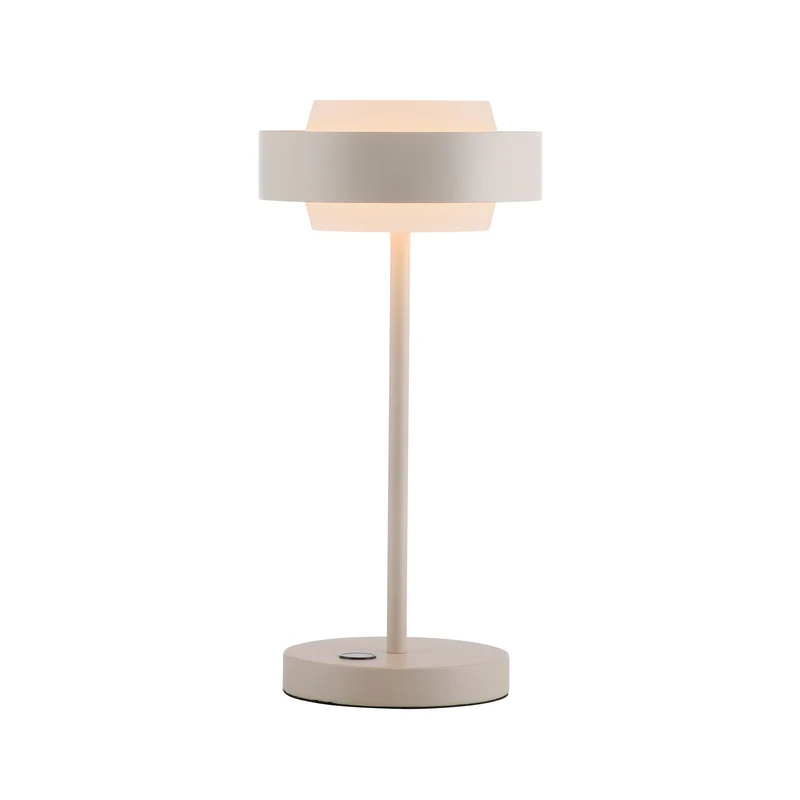 B-Ware Schöner Wohnen Tischlampe Elmo LED dimmbar beige 3000K Touchdimmer 36,5cm Lampe