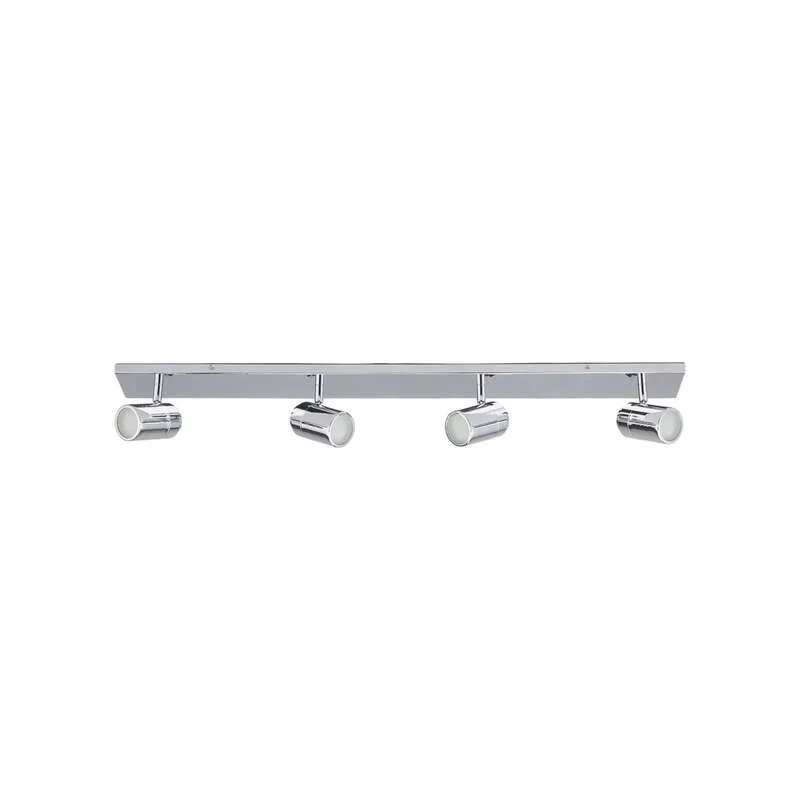 B-Ware Lindby Deckenleuchte Lampe Dejan LED 4-flg dimmbar chrom IP44 85x9cm Badezimmer