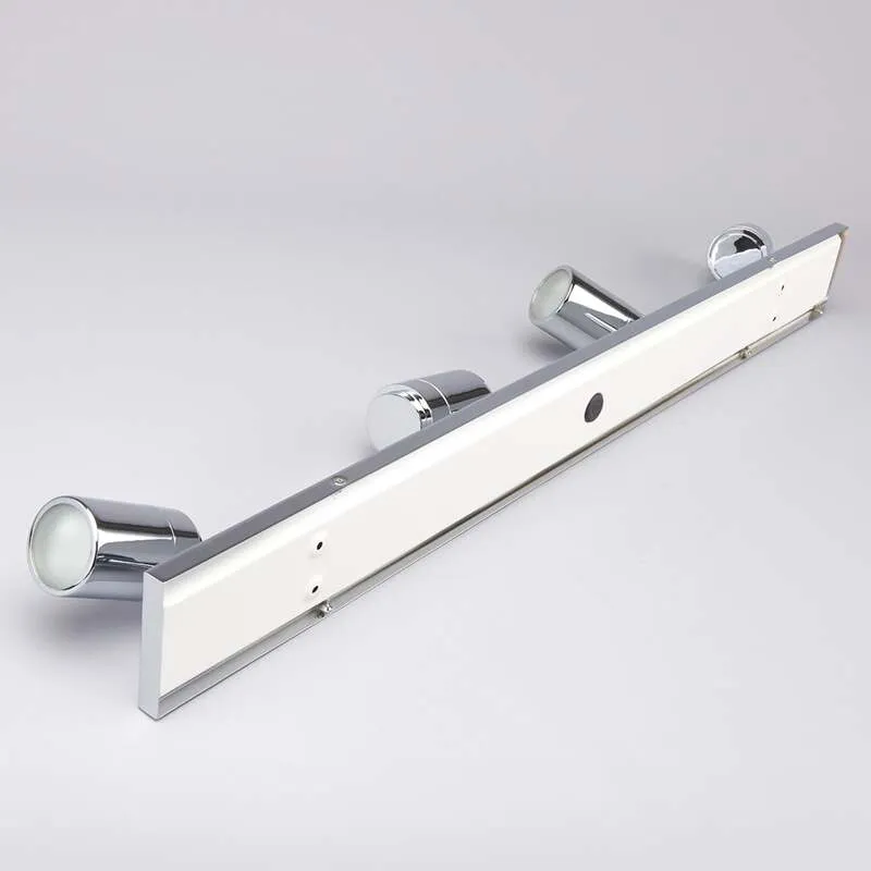 B-Ware Lindby Deckenleuchte Lampe Dejan LED 4-flg dimmbar chrom IP44 85x9cm Badezimmer