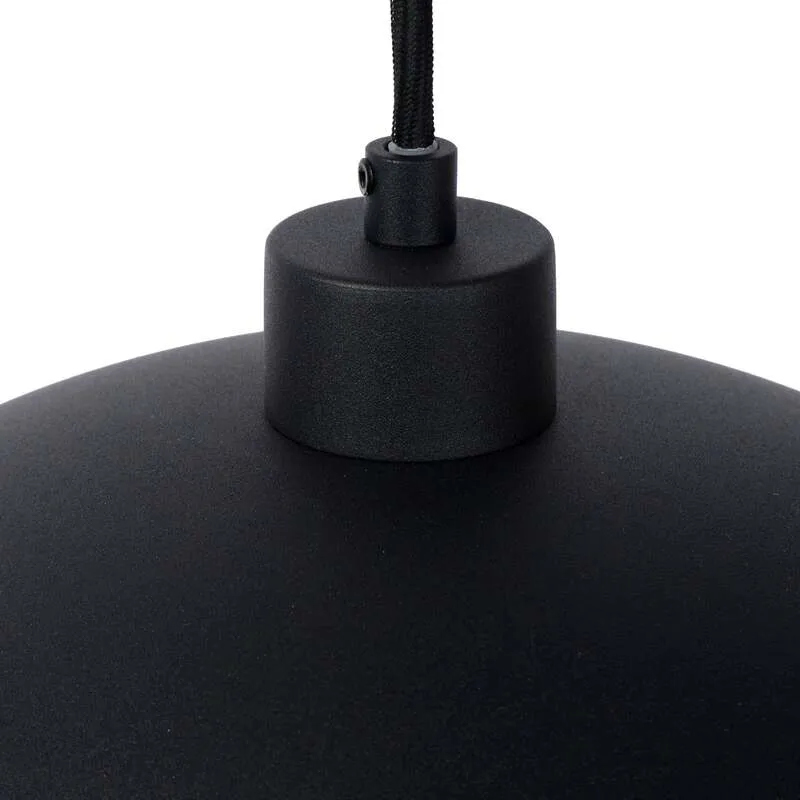 B-Ware Hängeleuchte Siemon schwarz Ø 40 cm Stahl dimmbar Lucide 1x40W E27