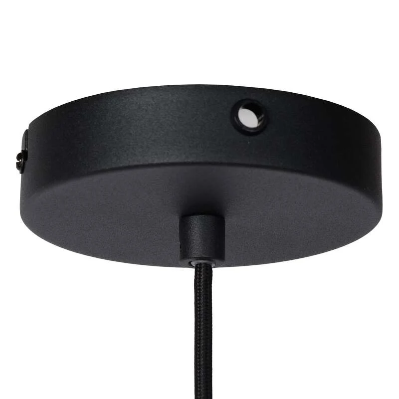 B-Ware Hängeleuchte Siemon schwarz Ø 40 cm Stahl dimmbar Lucide 1x40W E27