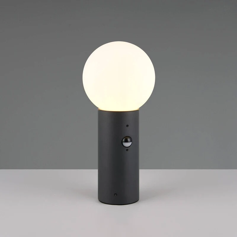 B-Ware Trio Lighting Mures Pillar Light, Anthracite, Height 40 Cm, Metal, Sensor