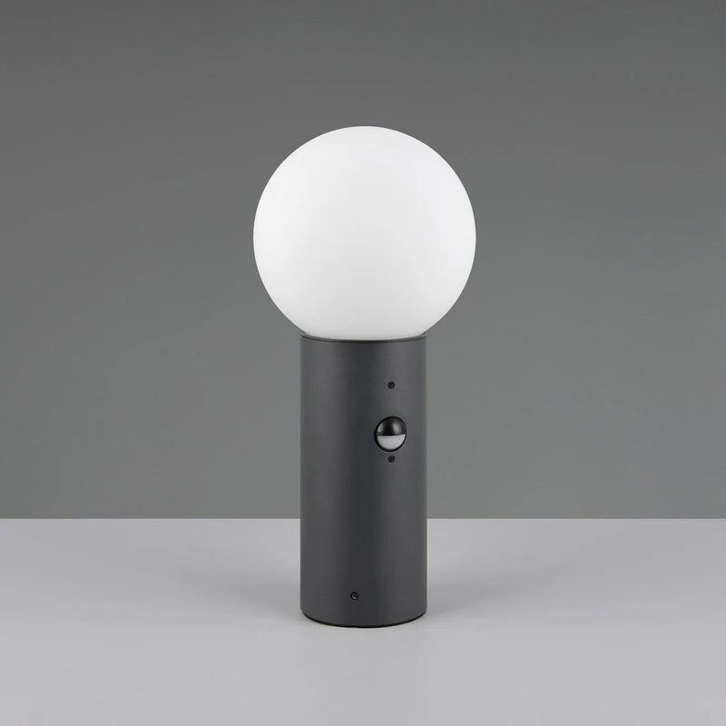 B-Ware Trio Lighting Mures Pillar Light, Anthracite, Height 40 Cm, Metal, Sensor