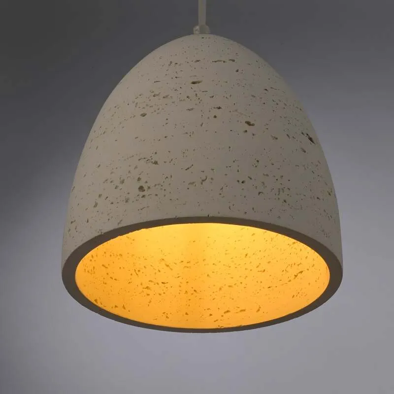 B-Ware Schöner Wohnen Hängeleuchte Pendelleuchte Traventa beige Beton E27 LED Ø 21 cm