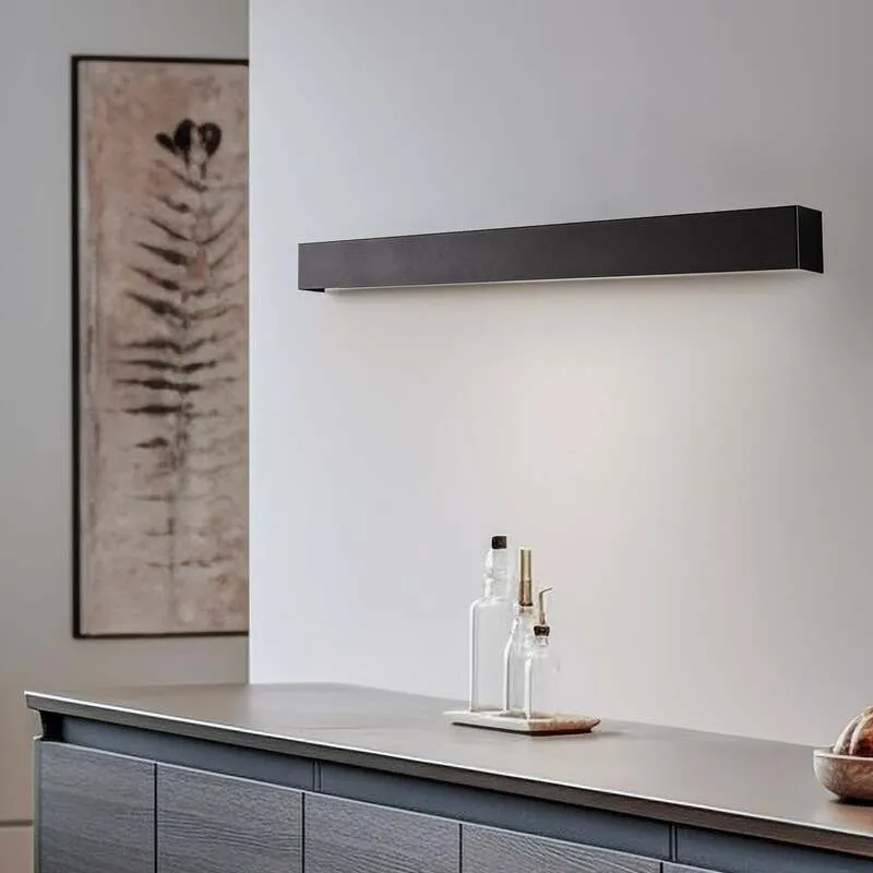 B-Ware Nowodvorski Wandleuchte Wandlampe Straight M LED Leuchte schwarz 92cm 3000K