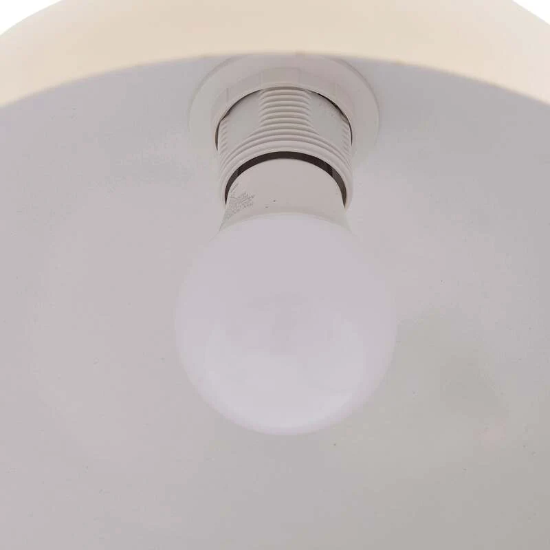 B-Ware Lindby Stehlampe Tonka beige Metall Marmor 180 cm E27 LED Stehleuchte Leuchte