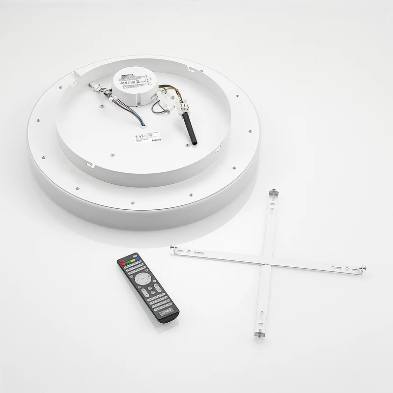 B-Ware Lindby Deckenleuchte Wikani LED Lampe dimmbar RGB CCT weiß Ø 49 cm Fernbedienung