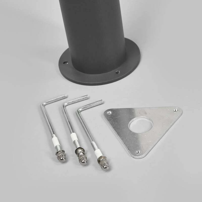 B-Ware Lucande Außenleuchte Gartenleuchte Sidny LED Pollerleuchte anthrazit 220cm IP54