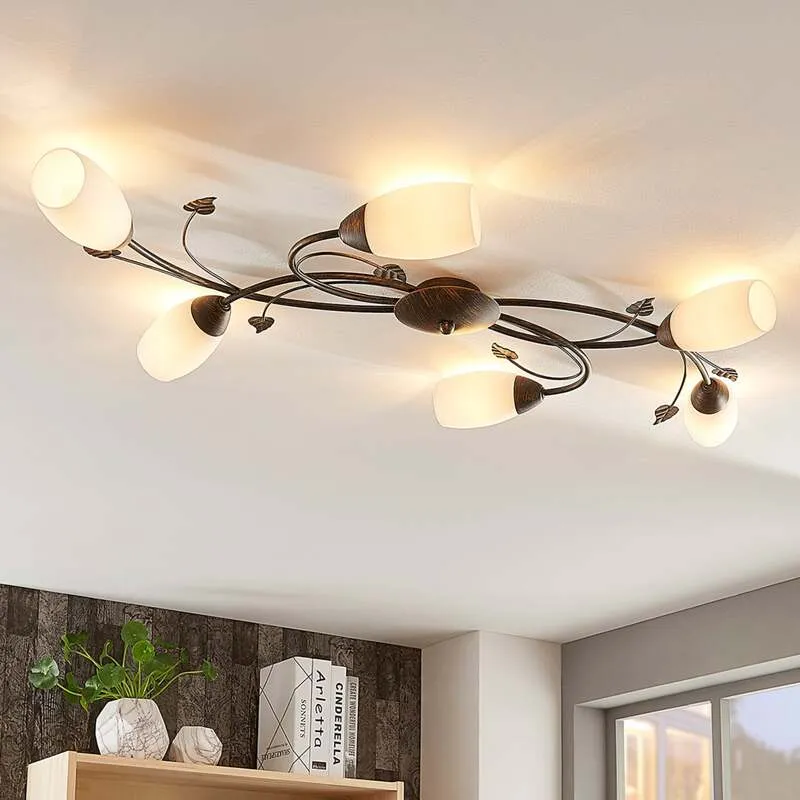 B-Ware Lindby Deckenleuchte Stefania 6-flg LED Lampe Leuchte Deckenlampe 68cm