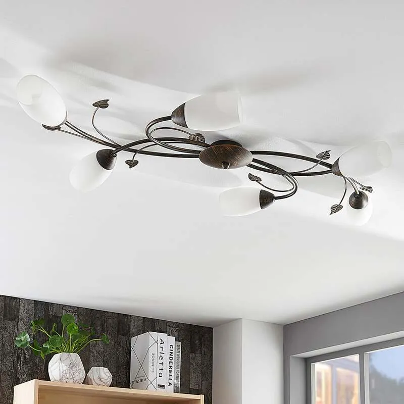 B-Ware Lindby Deckenleuchte Stefania 6-flg LED Lampe Leuchte Deckenlampe 68cm