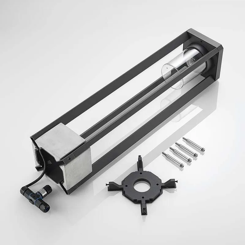 B-Ware Lucande Wegeleuchte Kalisa LED Gartenleuchte dimmbar grau 70cm IP44 Aluminium