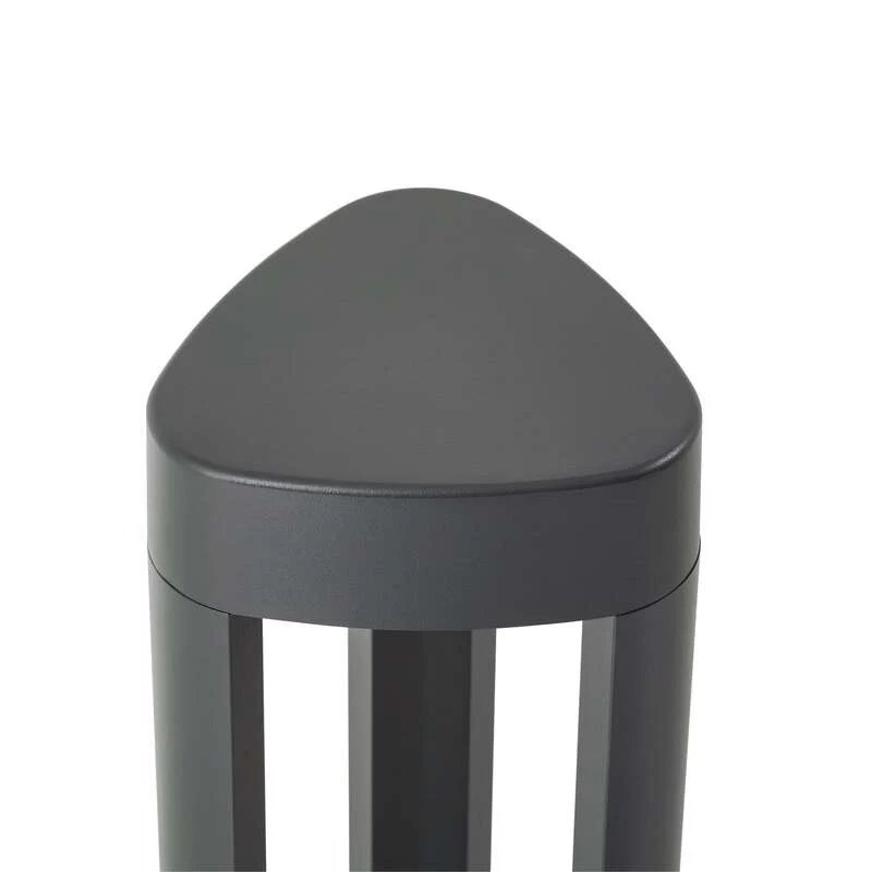 B-Ware Lucande Wegeleuchte Gartenleuchte Pirron LED anthrazit 80cm mit Steckdose IP54