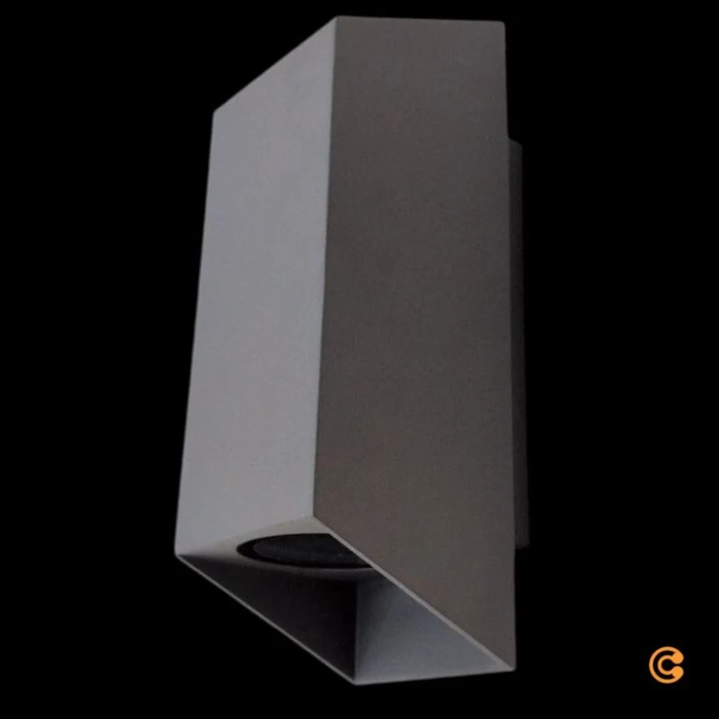 B-Ware Nordlux Wandleuchte Nico Square GU10 LED Lampe anthrazit 230V IP54 80x235mm