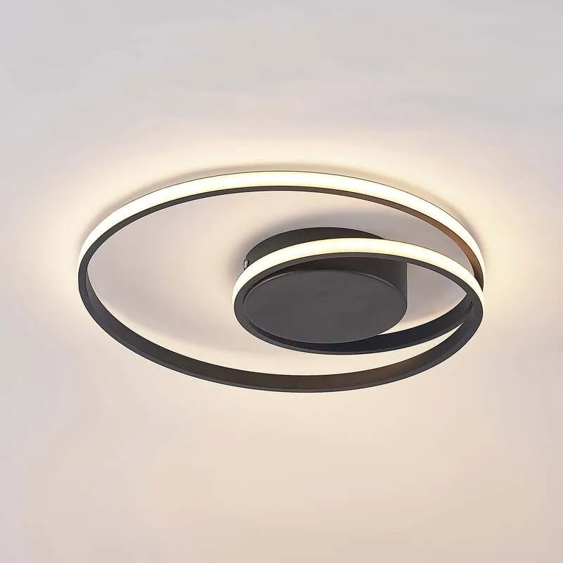 B-Ware LED Deckenleuchte Lampe Youna schwarz Lindby Alu dimmbar Lichtspender Deckeneuch
