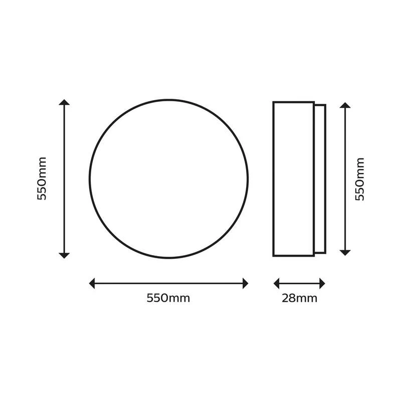 B-Ware Philips Deckenlampe SuperSlim Ø54cm 2700K LED Lampe Leuchte dimmbar weiß 36W