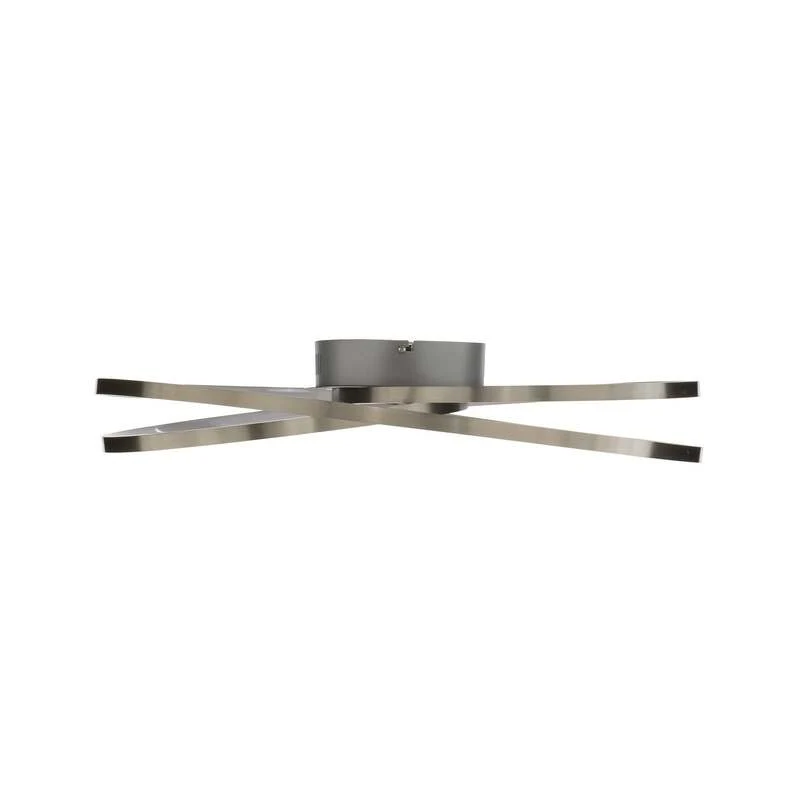 B-Ware Lindby Deckenlampe Joline LED Leuchte dimmbar nickel Ø60cm 2400 Lumen warmweiß
