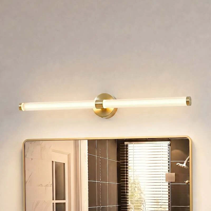 B-Ware Lucande LED-Wandleuchte Melisa gold 90 cm CCT IP44 2250 lm 17,5 W
