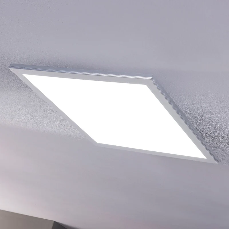 B-Ware Lindby LED-Panel Livel CCT dimmbar Leuchte 40x40cm Fernbedienung silber Lampe