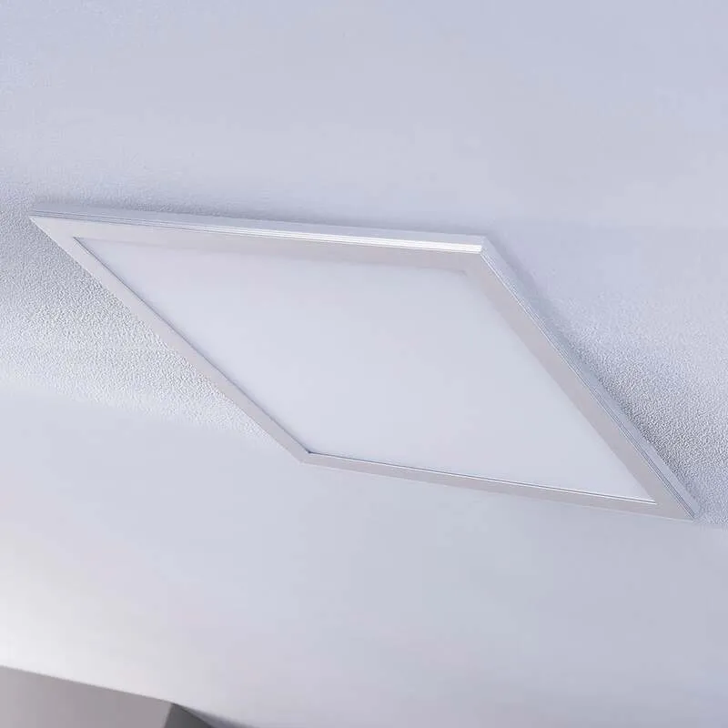 B-Ware Lindby LED-Panel Livel CCT dimmbar Leuchte 40x40cm Fernbedienung silber Lampe