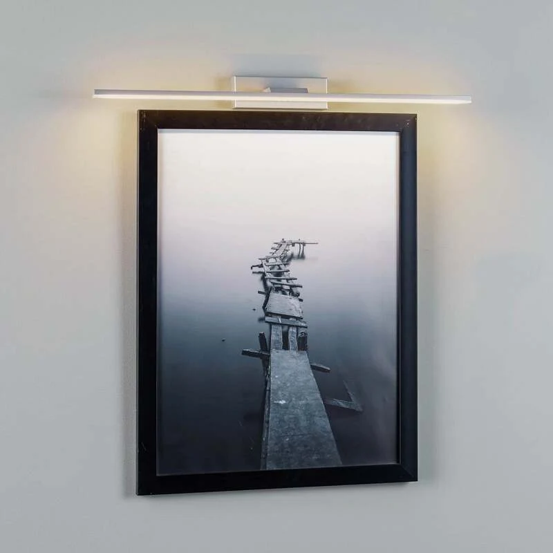 B-Ware LED-Wandleuchte Miroir 60 cm alu 3000K warmweiß IP44 Made in Europe