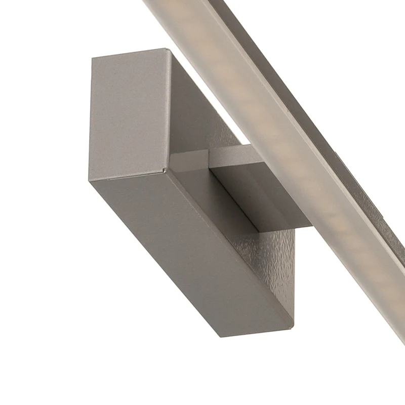 B-Ware LED-Wandleuchte Miroir 60 cm alu 3000K warmweiß IP44 Made in Europe