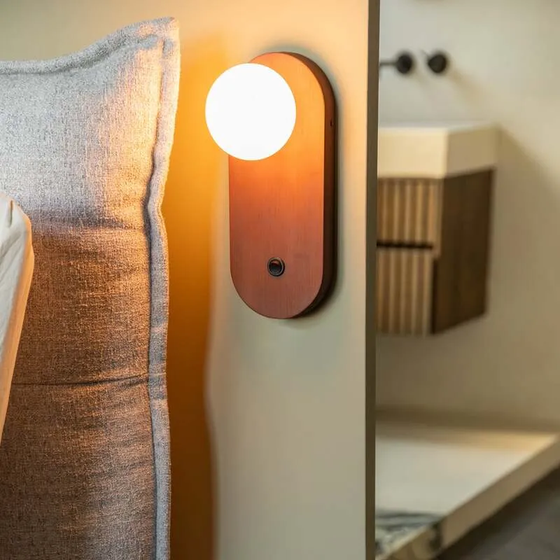 B-Ware GOOD & MOJO Wandlampe Java LED Lampe Leuchte Wandleuchte dimmbar braun 75x20cm