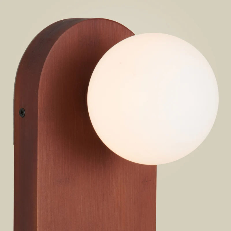 B-Ware GOOD & MOJO Wandlampe Java LED Lampe Leuchte Wandleuchte dimmbar braun 75x20cm