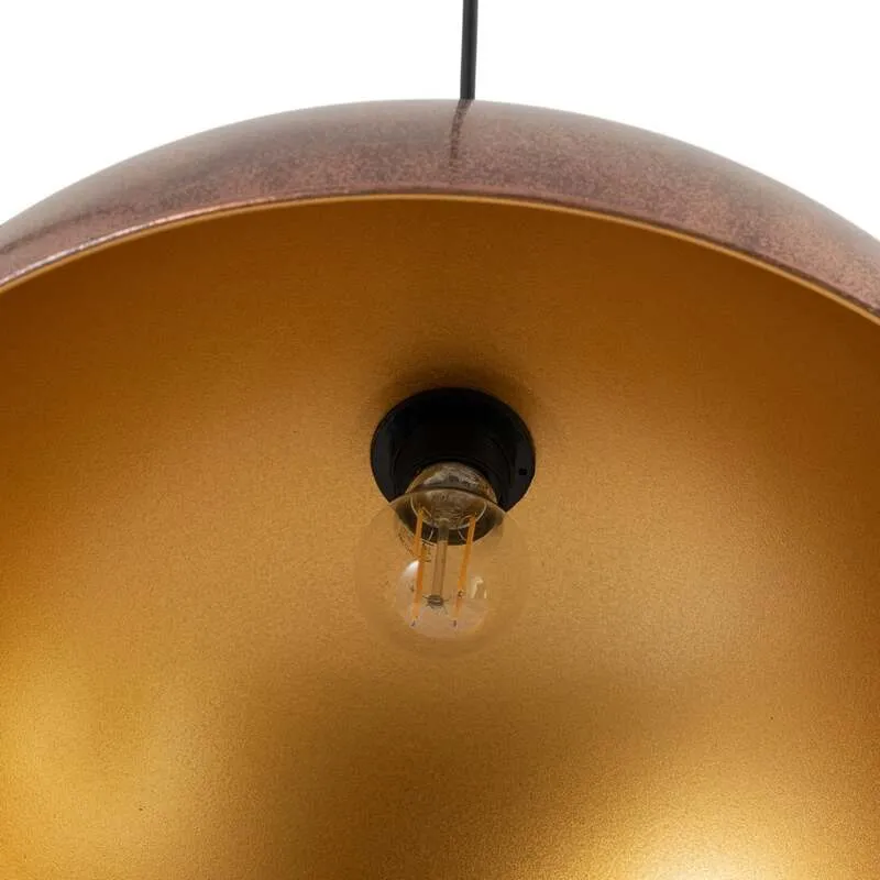 B-Ware ROYALTECH Hängeleuchte Casimir LED Pendelleuchte dimmbar kupfer Ø50cm Metall