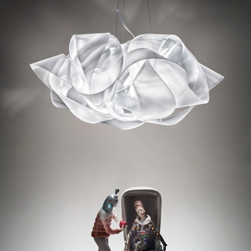 B-Ware Slamp Fabula Pendelleuchte klar 60 cm 5x12W dimmbar E27 Lentiflex