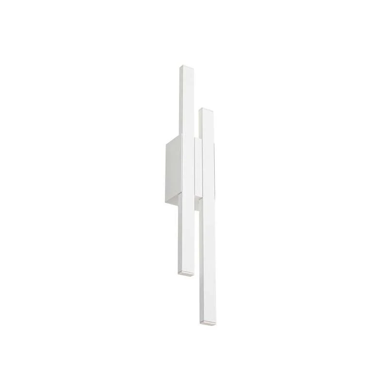 B-Ware Lindby Außenwandleuchte Sakari LED Gartenlampe Wandleuchte weiß Aluminium 59cm