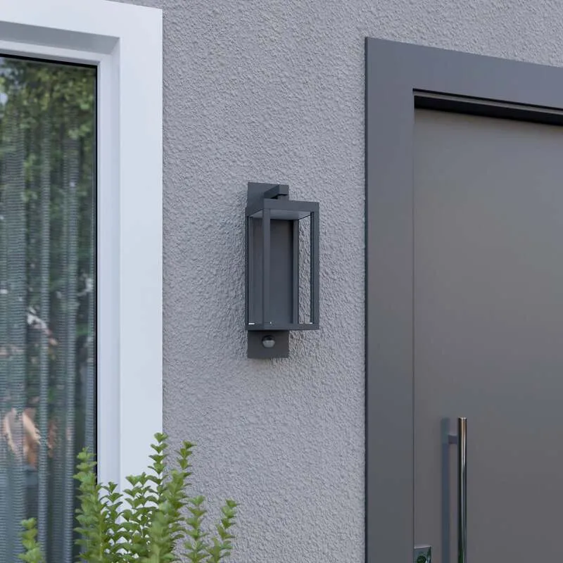 B-Ware Lucande Außenwandleuchte Ferdinand LED Gartenleuchte mit Bewegungsmelder