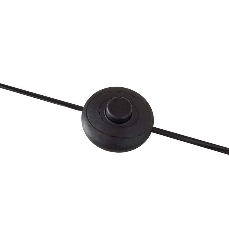 B-Ware Lindby Stehleuchte Charlia 150 cm weiß Walnussholz E27 15 W mit Schalter