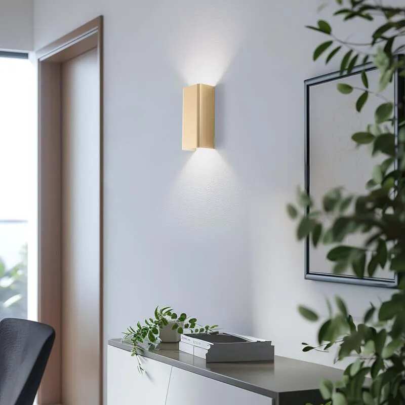 B-Ware Wandleuchte Bergen goldfarben 23 cm GU10 dimmbar Nowodvorski Lighting