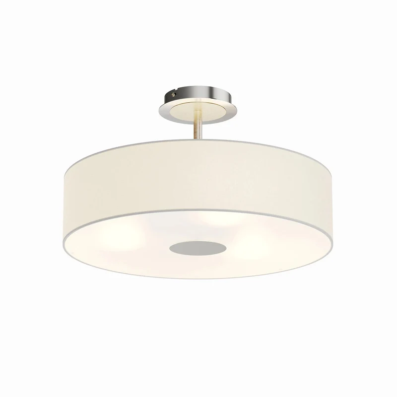 B-Ware Lindby Josia Deckenleuchte Nickel/Chrom 28cm dimmbar E27 3-flammig